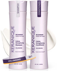 Keranique shampoo botella volumen: aporta cuerpo y plenitud al cabello fino.