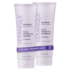 Keranique shampoo volumizing bottle boosts volume for fine, thinning hair