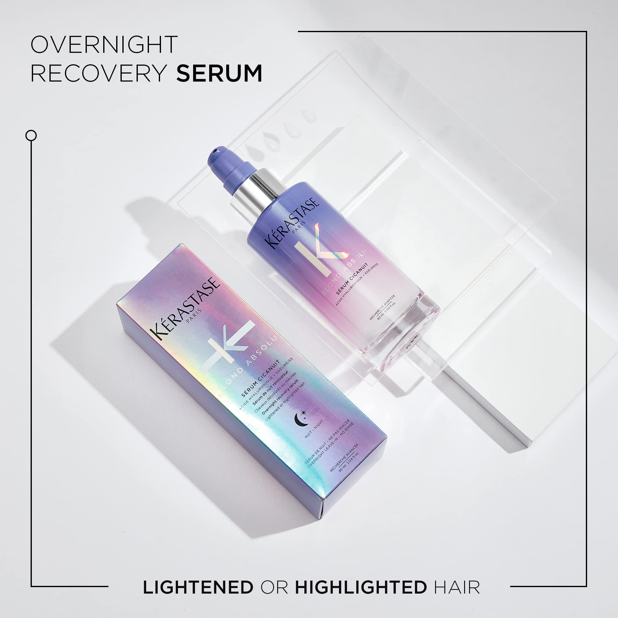 KÉRASTASE Blond Absolu Cicanuit aplicación en cabello húmedo para mayor hidratación nocturna