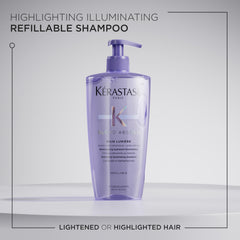 KÉRASTASE Blond Absolu Lumière, dispensador visible, facilita aplicación y limpieza del cabello.