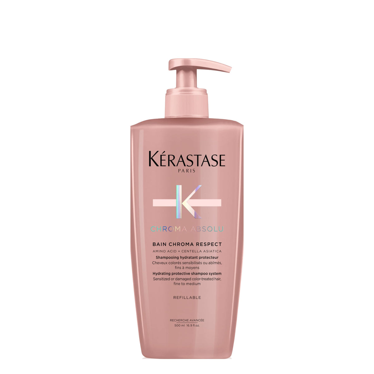 Kerastase Chroma Absolute champú, botella frontal para cuidado del color y brillo