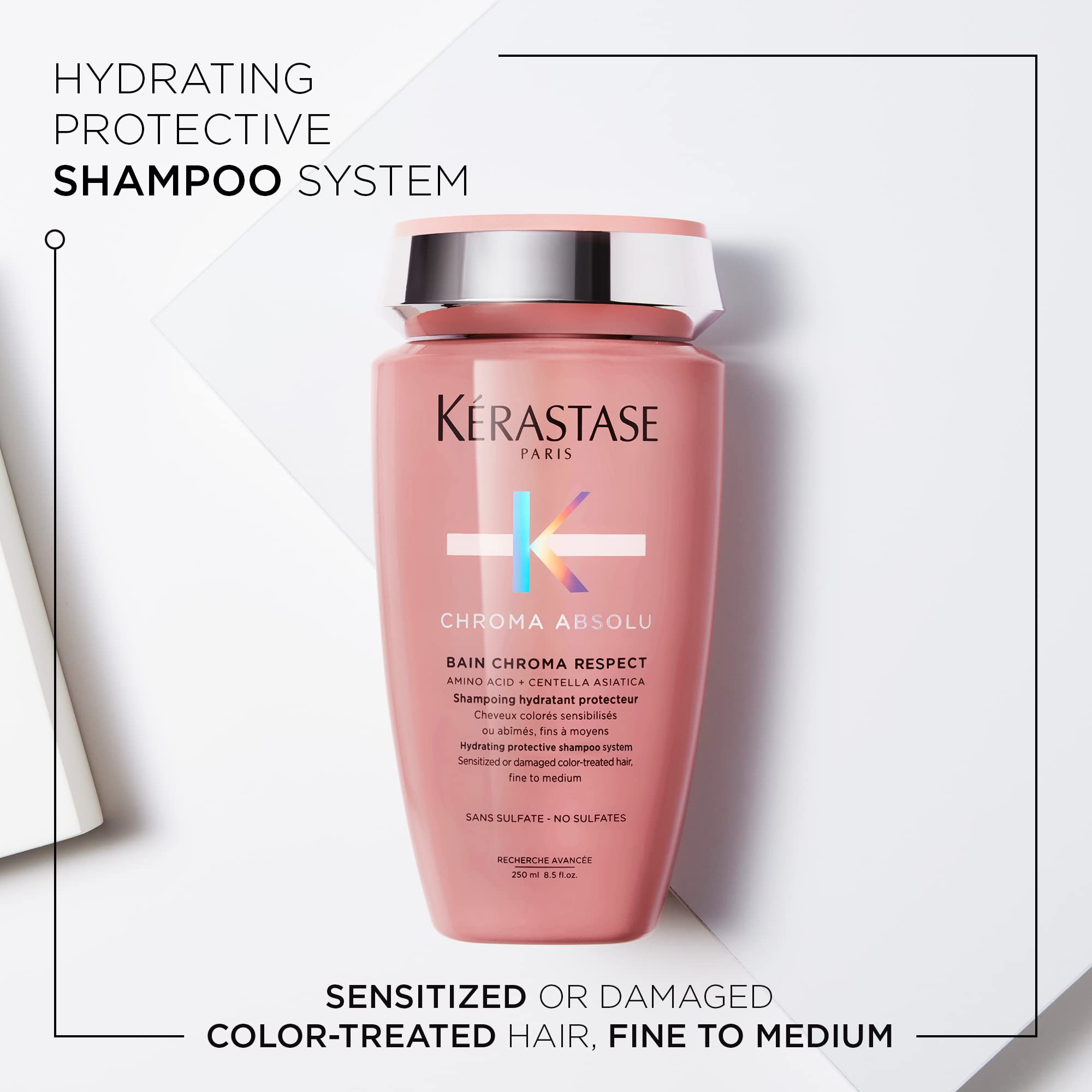 KÉRASTASE champú Chroma Absolu espuma limpieza suave para cabellos teñidos.