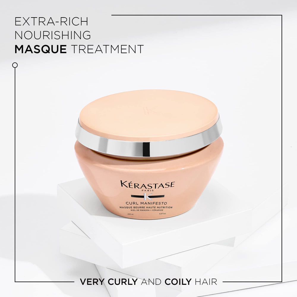 KÉRASTASE Curl Manifesto Beurre Haute Nutrition, texture crème riche pour hydrater durablement les boucles