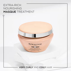 KÉRASTASE Curl Manifesto Beurre Haute Nutrition, texture crème riche pour hydrater durablement les boucles