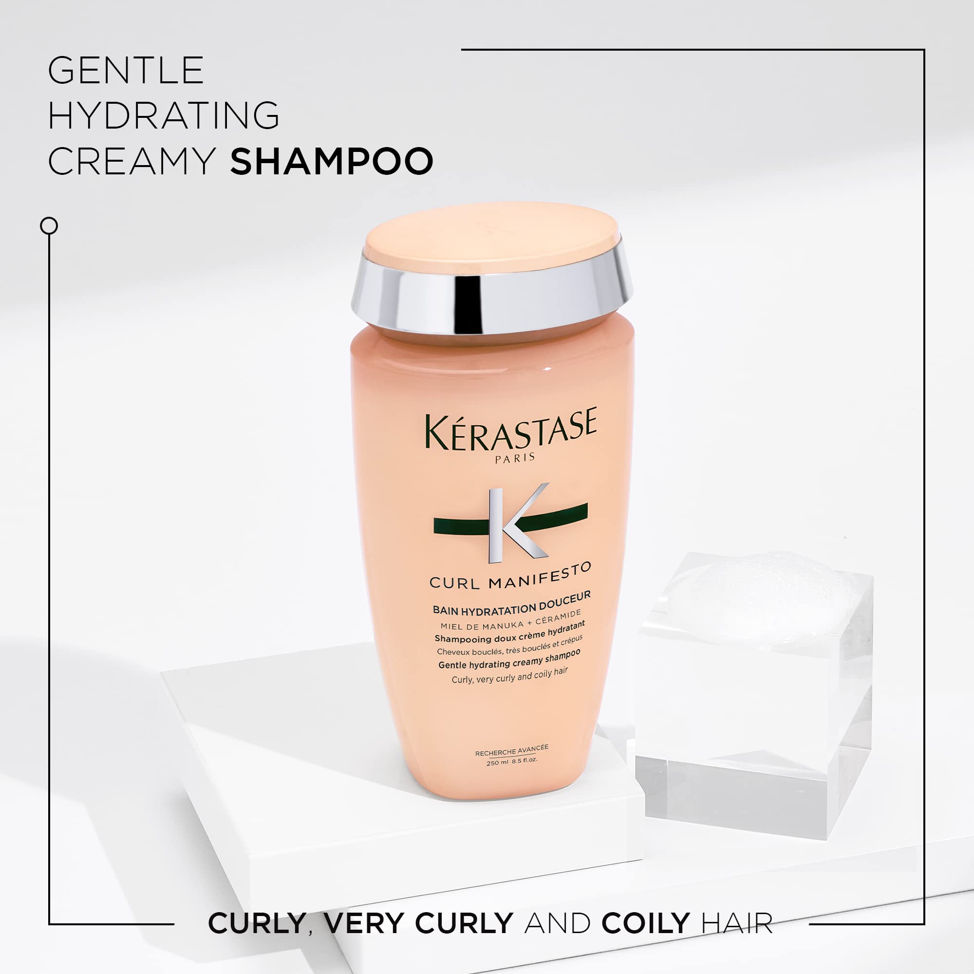 Rizos definidos con Curl Manifesto; textura cremosa en el champú para cabellos rizados
