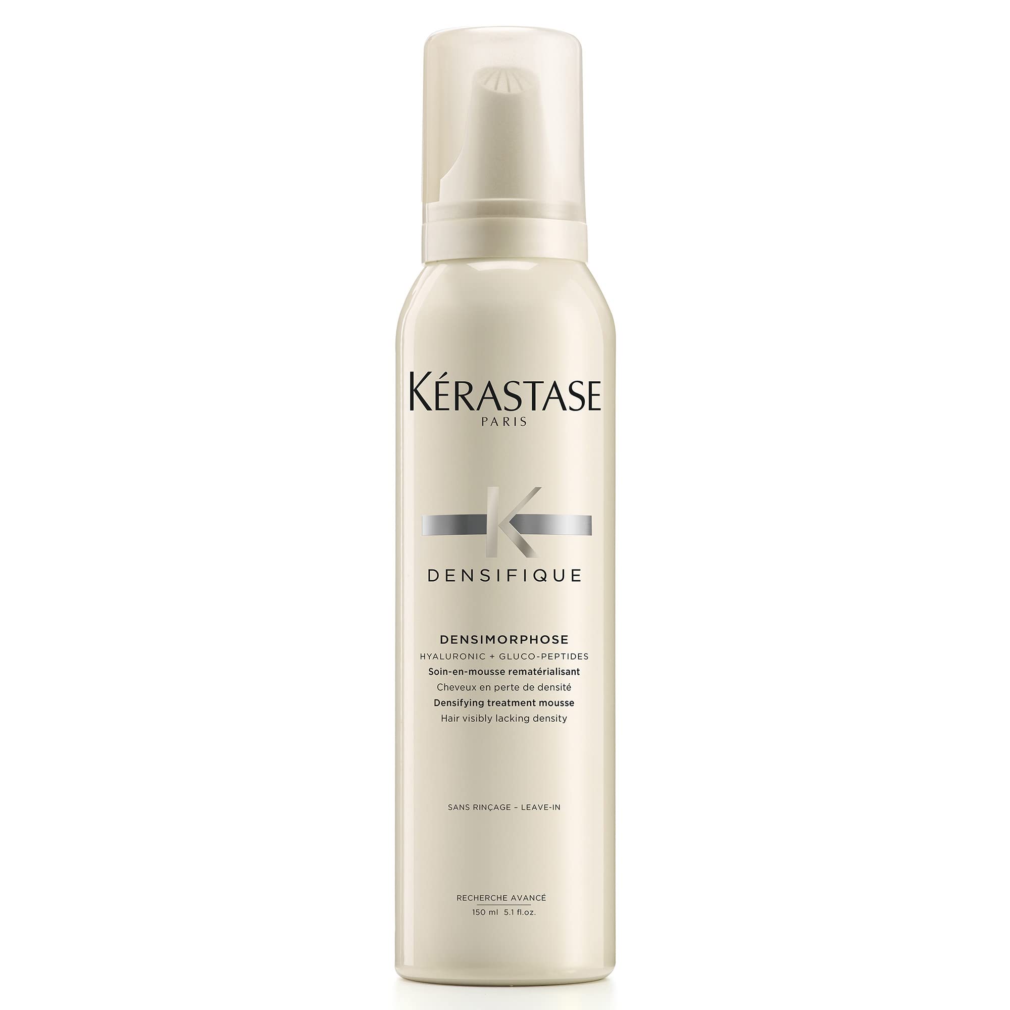 KÉRASTASE Densifique Mousse, botella elegante para aplicación suave y volumen