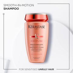KÉRASTASE Discipline Bain Fluidealiste, textura cremosa para hidratar y suavizar el cabello