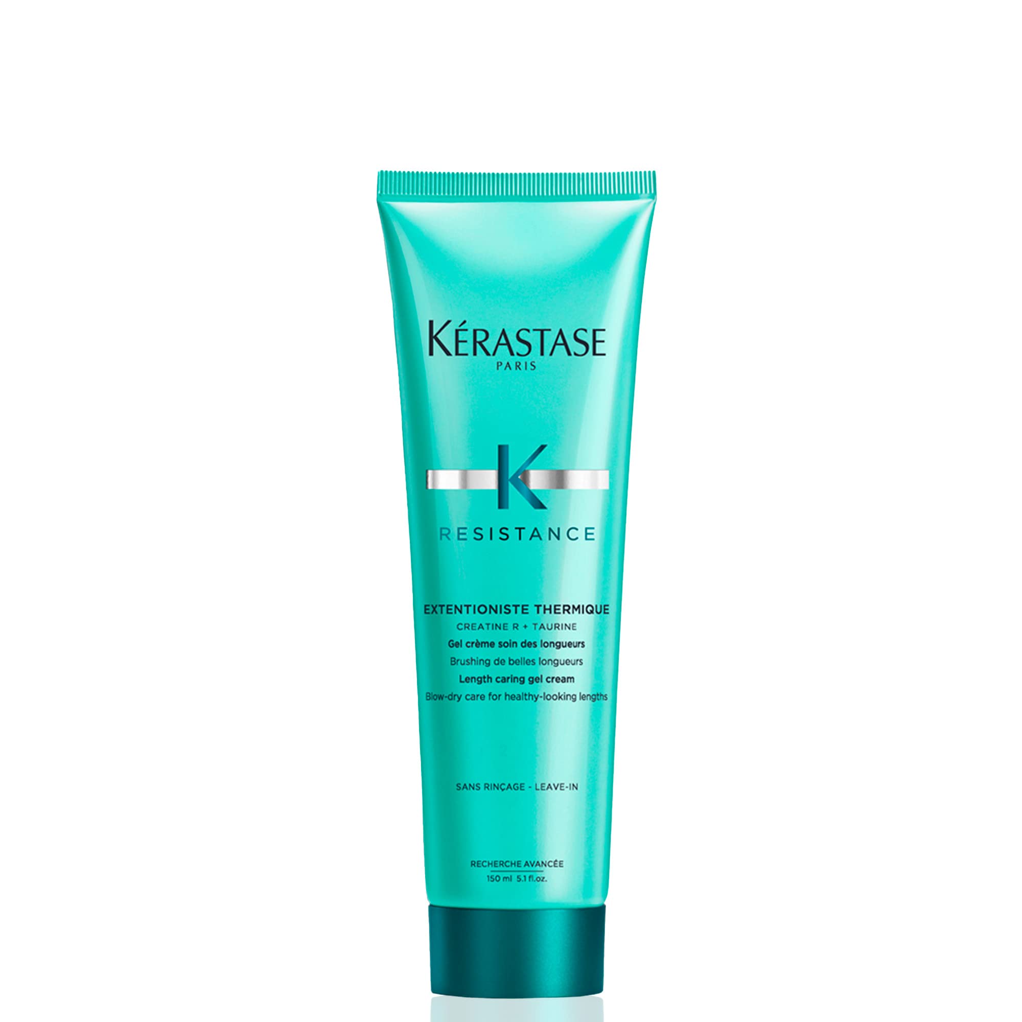 KÉRASTASE Extentioniste Thermique, botella detallada, protección térmica para cabello y puntas.