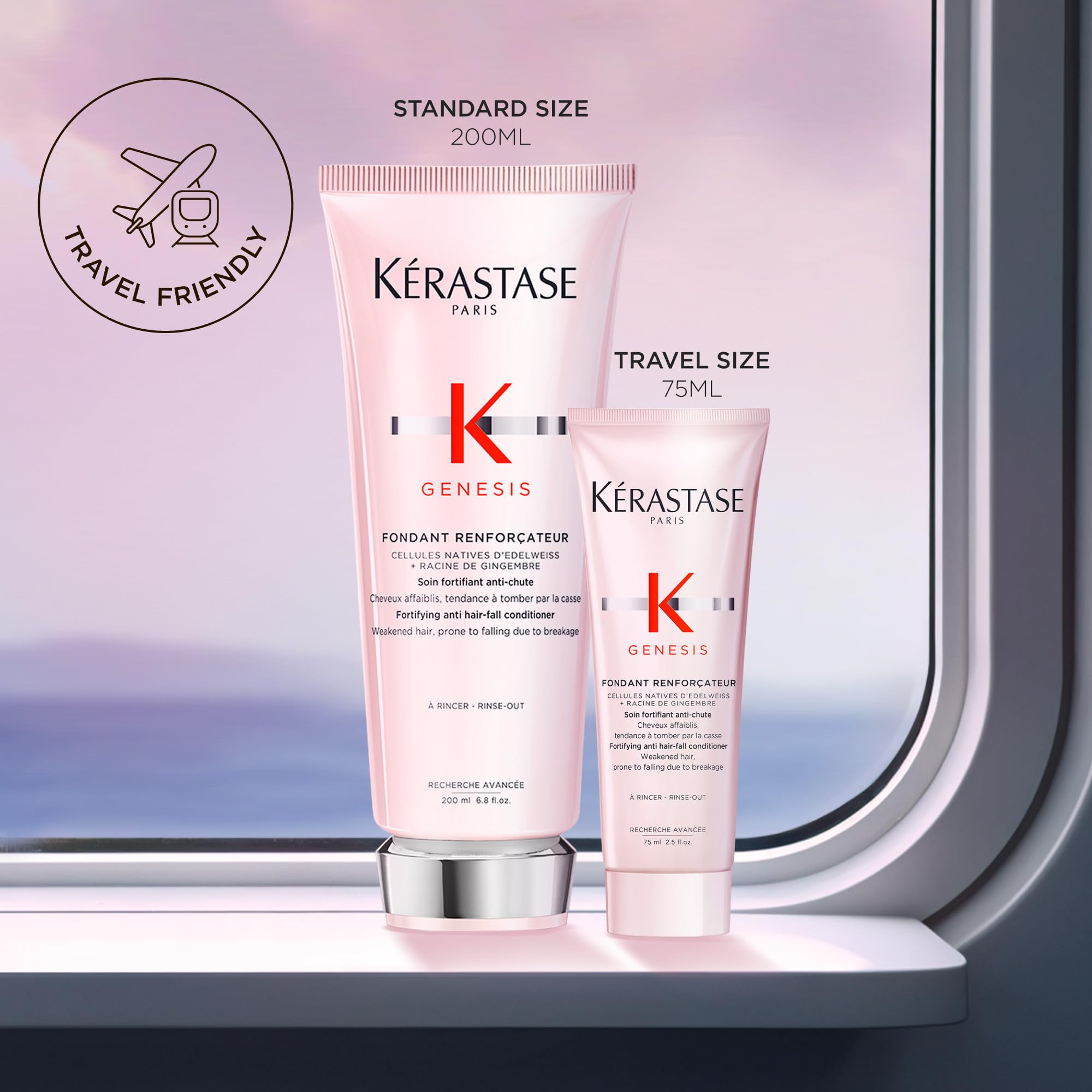 Textura cremosa de Kerastase Genesis Fondant Renforcateur para distribución suave