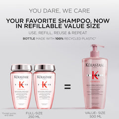 KÉRASTASE Genesis Hydra-Fortifiant con raíz de jengibre para fortalecer el cabello.