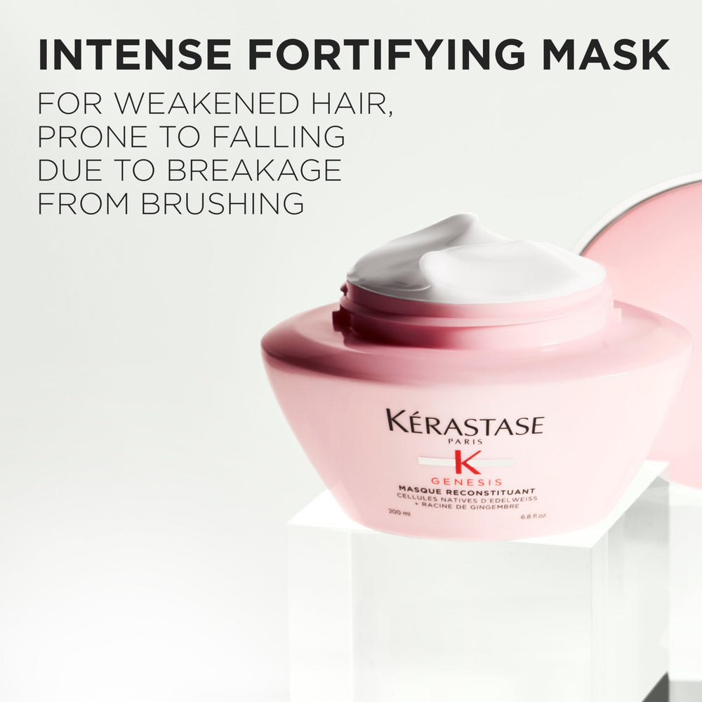 KÉRASTASE Genesis Ingredientes Edelweiss-Jengibre, nutrición suave y fortalecimiento.