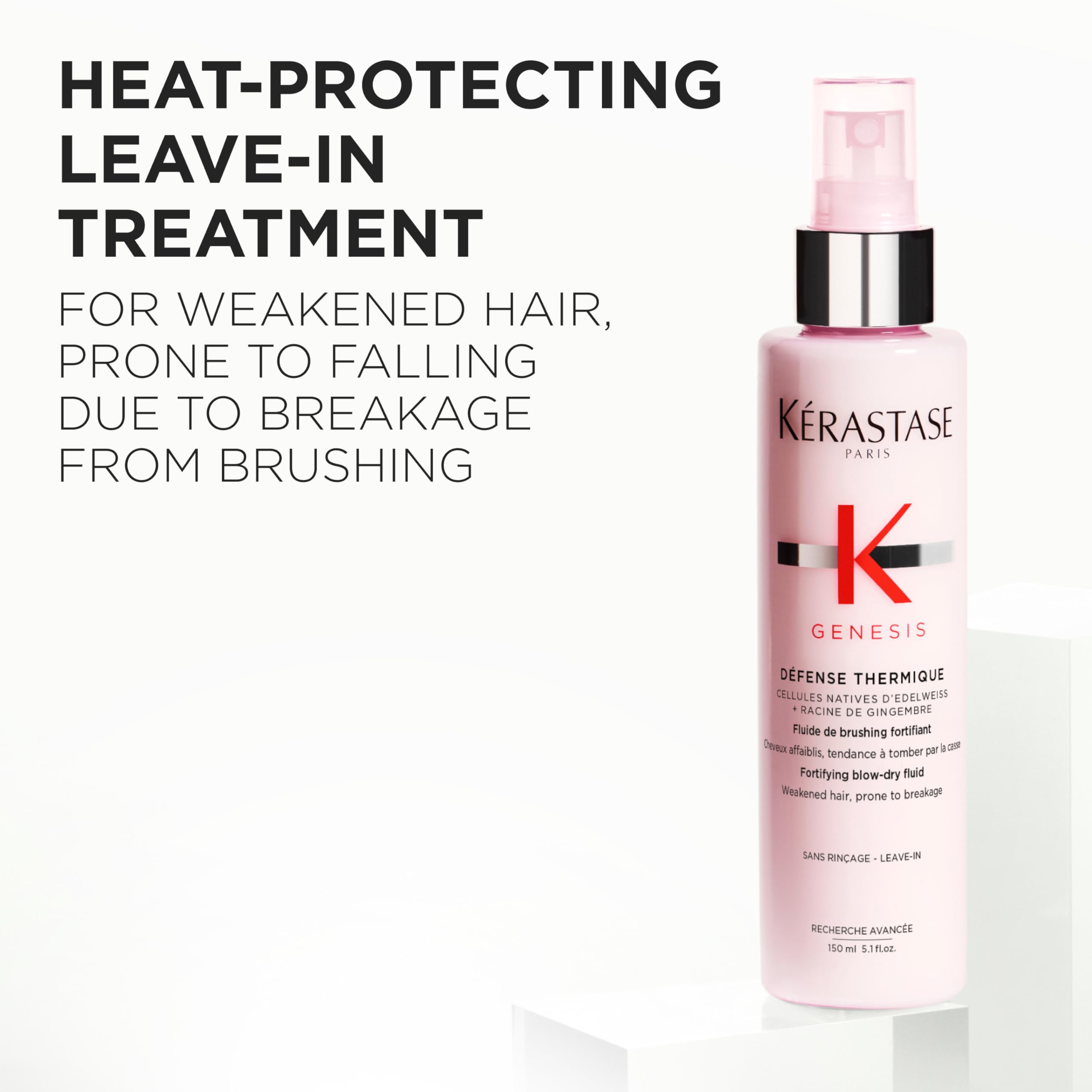 Kerastase Genesis Thermique: aplicador mostrando la textura para protección por calor.