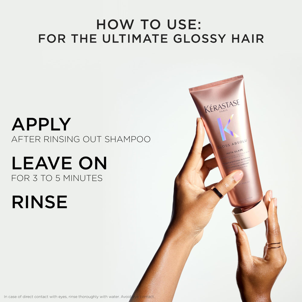 KÉRASTASE Gloss Absolu, aplicación en medios y puntas para mayor suavidad