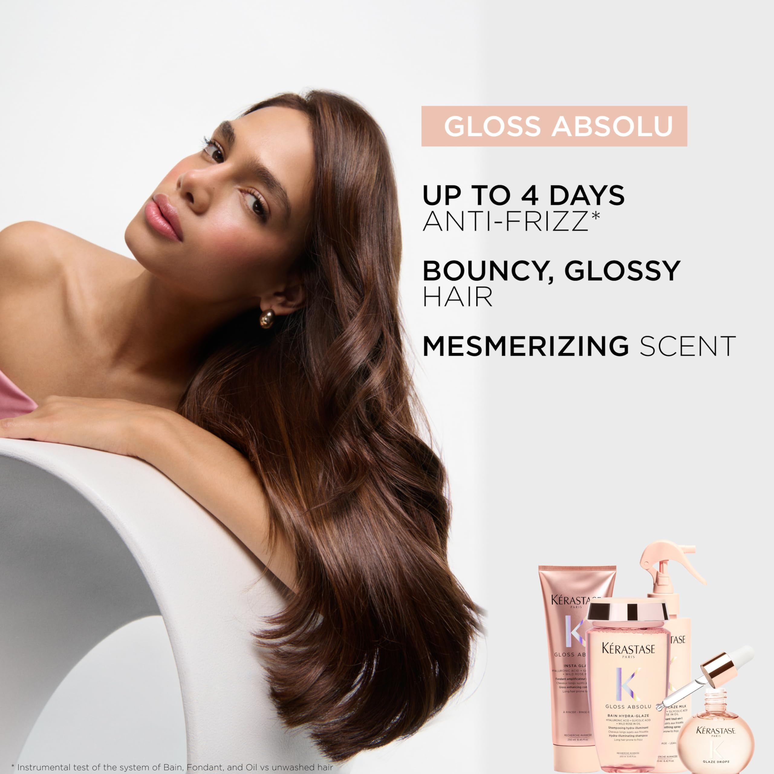 Kerastase Gloss Absolu, brillo-ultra: resultado liso y sin encrespamiento