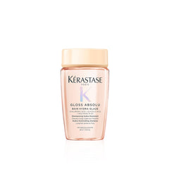 Kerastase Gloss Absolu champú: botella portátil para viaje con acabado brillante.