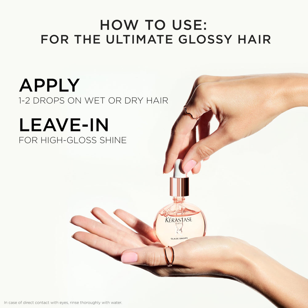 Kérastase Gloss Absolu Glaze Drops, fragancia cítrica y floral que eleva la experiencia.