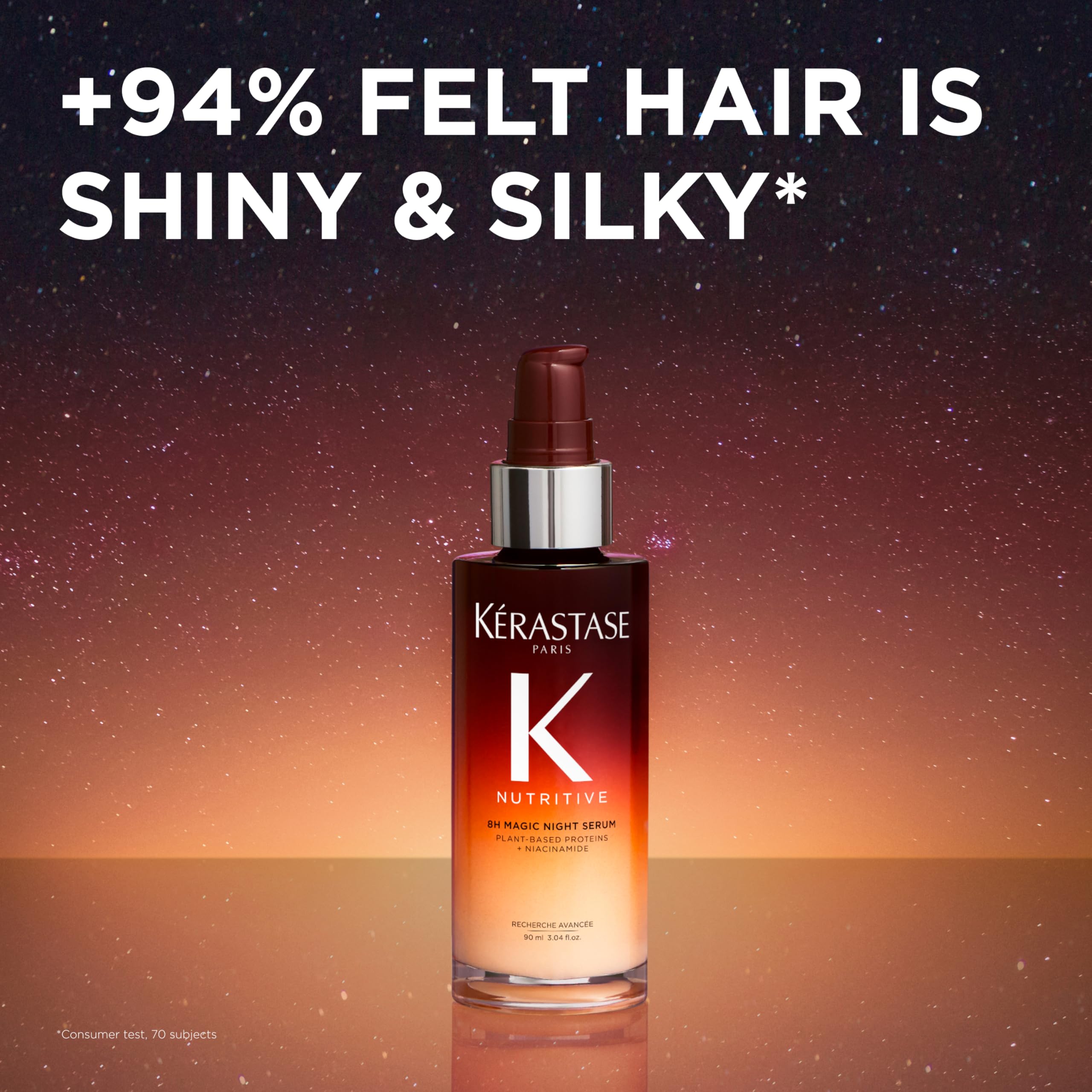 Kerastase Nutritive 8H Suero Nocturno, hidrata en profundidad y suaviza la melena.