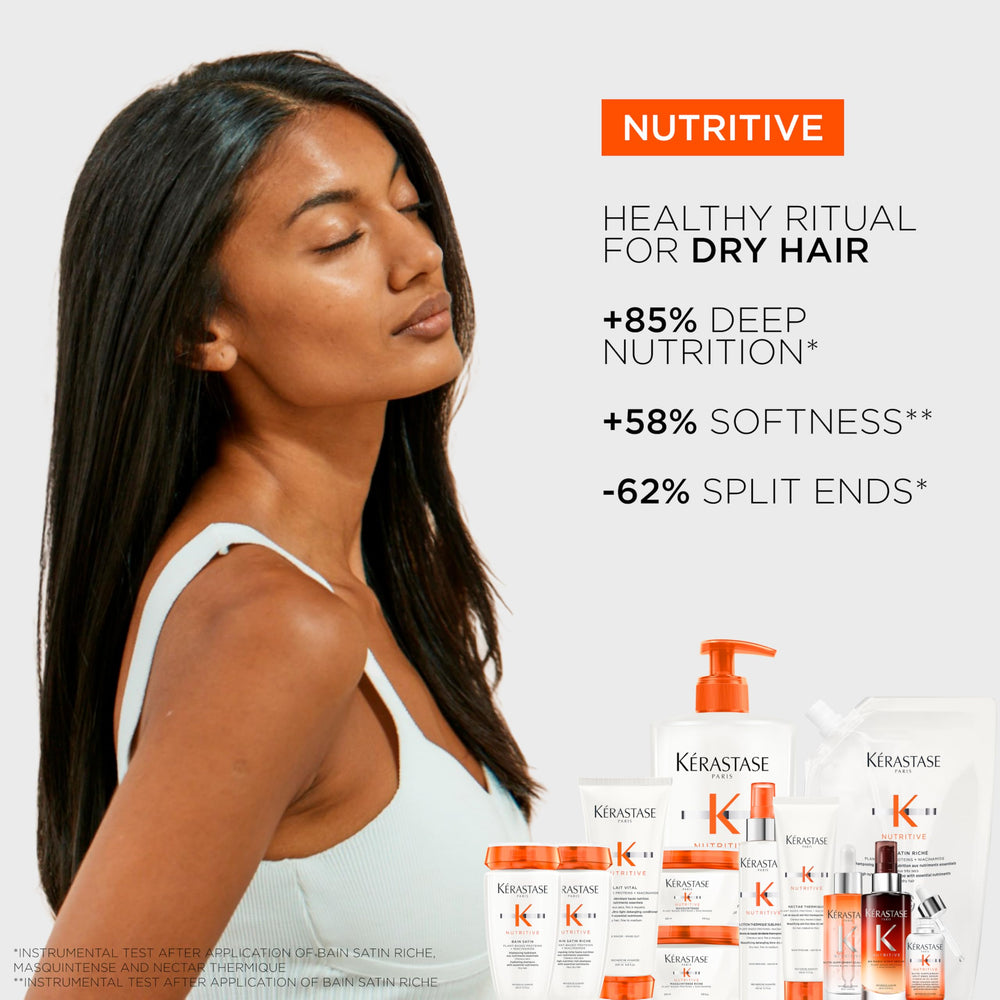 KÉRASTASE Nutritive Bain Satin Riche: ingredientes vegetales nutritivos.