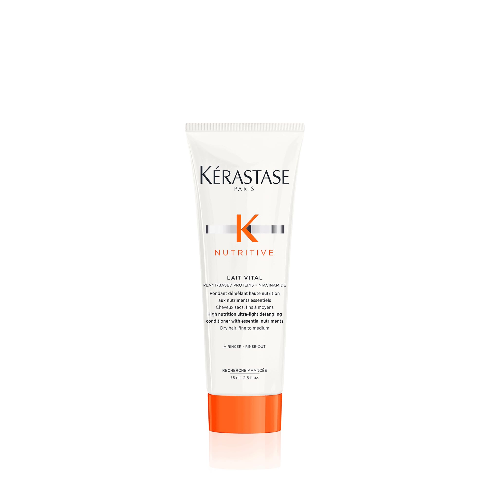 KÉRASTASE Nutritive Lait Vital, botella mini, cabello hidratado y fácil de peinar.