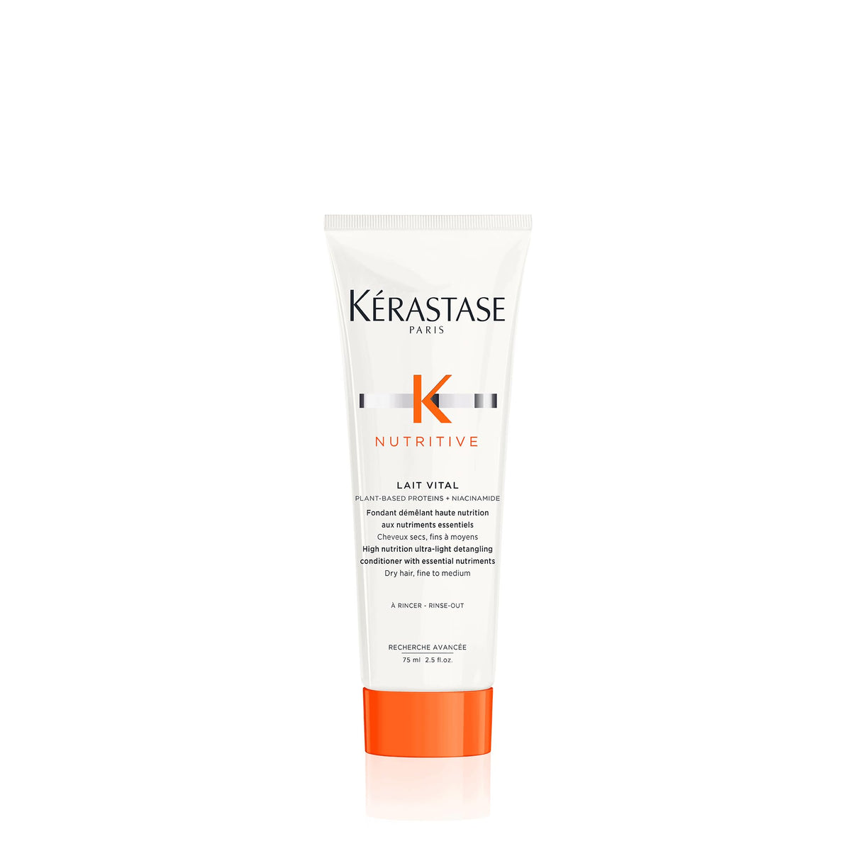 KÉRASTASE Nutritive Lait Vital, botella mini, cabello hidratado y fácil de peinar.
