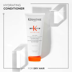 KÉRASTASE Nutritive Lait Vital, cabello desenredado y más manejable al peinar.