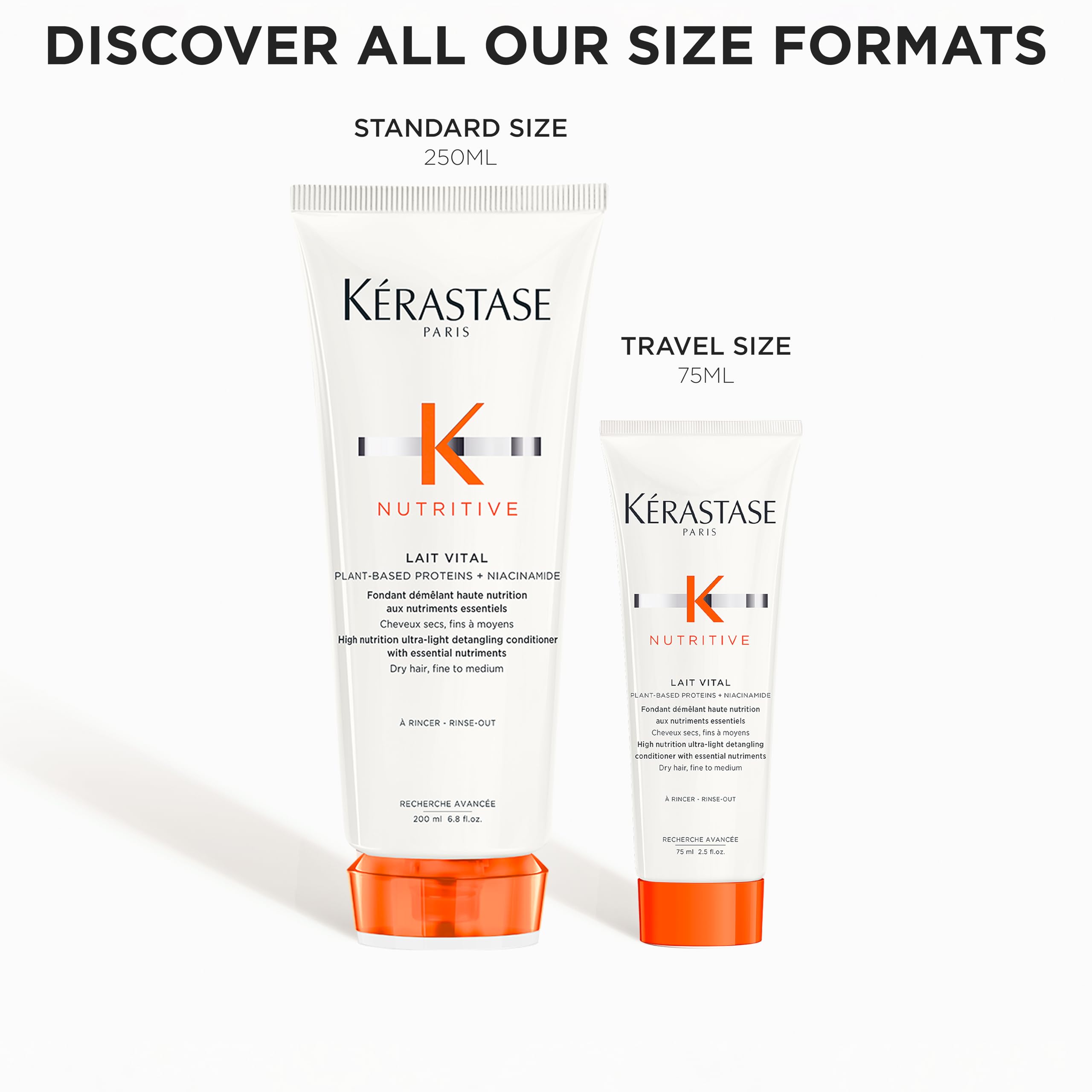 KÉRASTASE Nutritive Lait Vital, formato de viaje para cuidado diario.