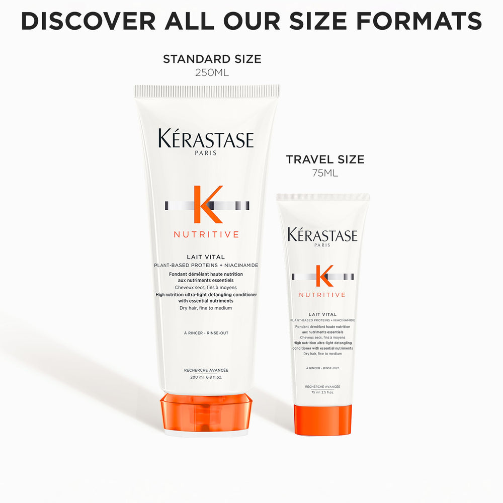 KÉRASTASE Nutritive Lait Vital, formato de viaje para cuidado diario.