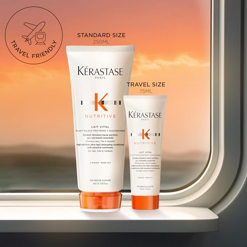KÉRASTASE Nutritive Lait Vital, textura cremosa que desliza suavemente.