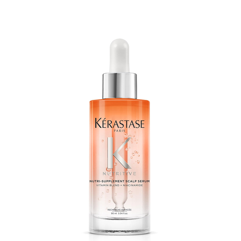 Kérastase Nutritive Sérum Cuir Chevelu bouteille prête à hydrater rapidement les racines.