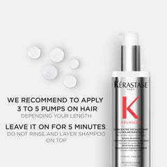 Kerastase Premiere Repair Pre-Shampoo: reconexión de enlaces de queratina para menos quiebes.