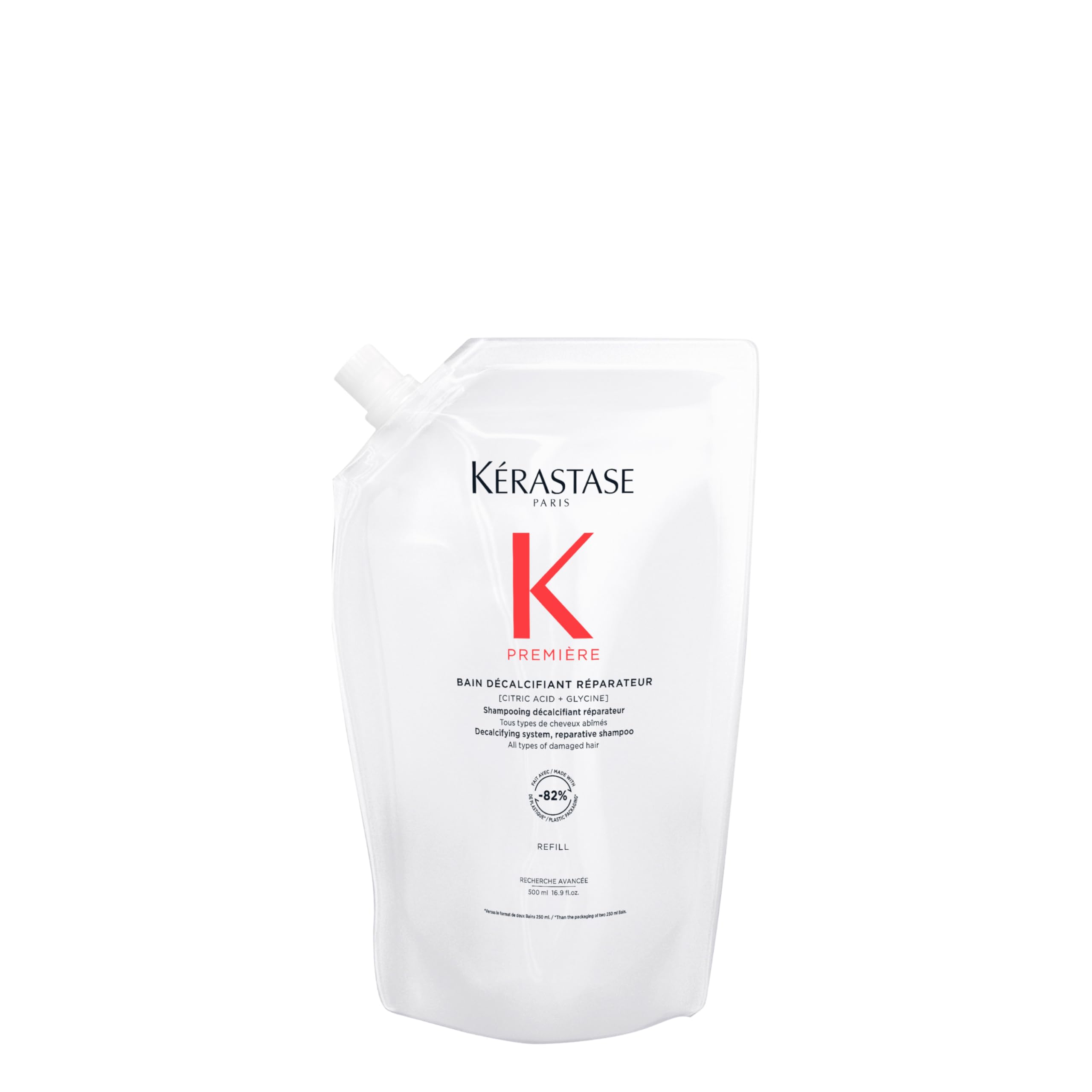 Kerastase Premiere sin sulfatos, botella de 500 ml para limpieza suave y reparación.