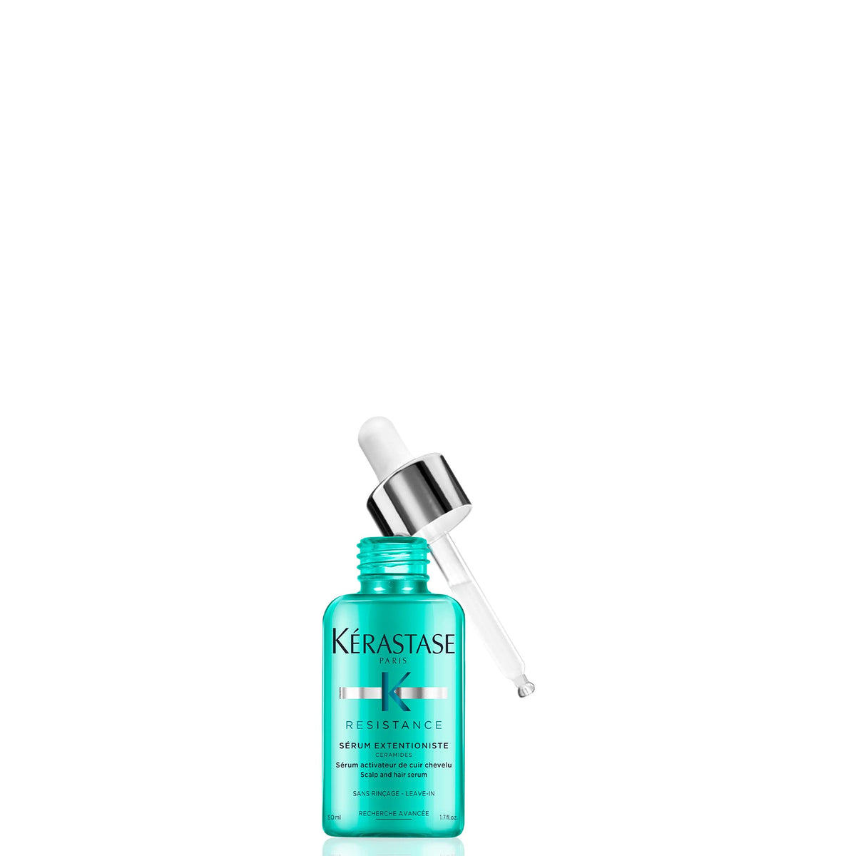 Kérastase Resistance Extentioniste: aplicación en cuero cabelludo para favorecer longitudes más fuertes.