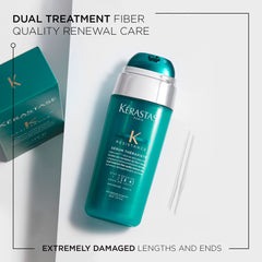 KÉRASTASE Resistance Serum Therapiste: aplicación suave desde medias a puntas.