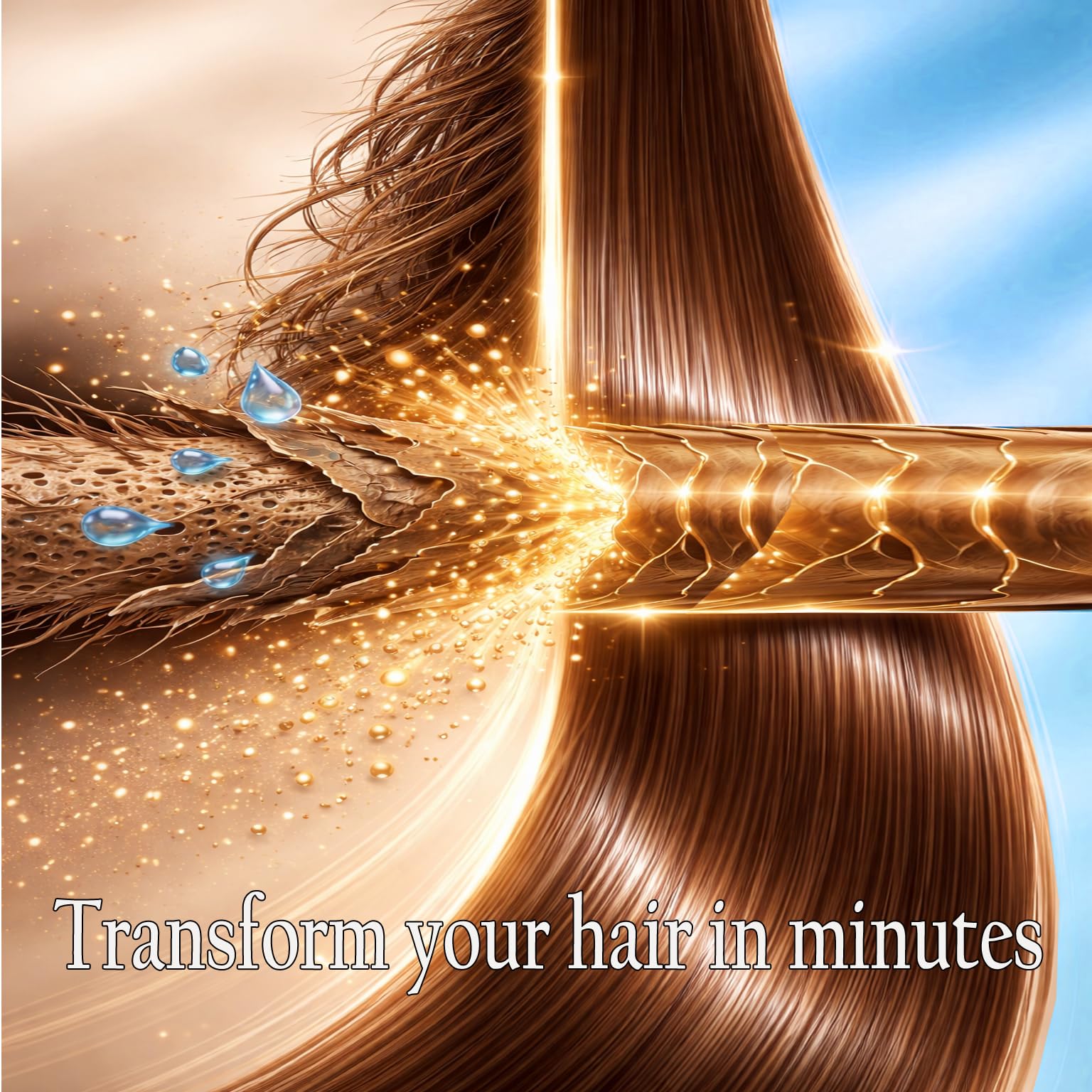 KERATIN RESEARCH brillance et douceur, fini soyeux et sain.