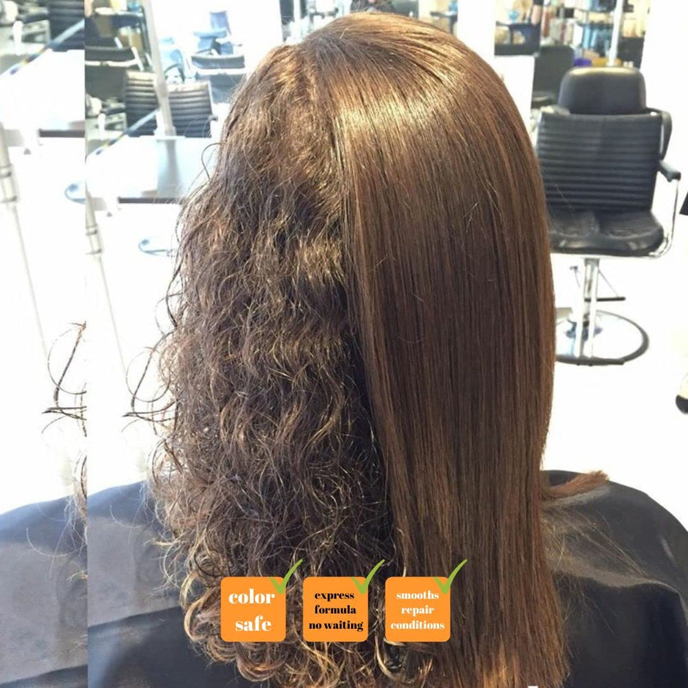 Kerazon Professional cabello brillante despues del tratamiento