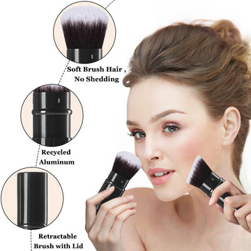 Keriloo brocha Kabuki, ideal para polvos, base y corrector