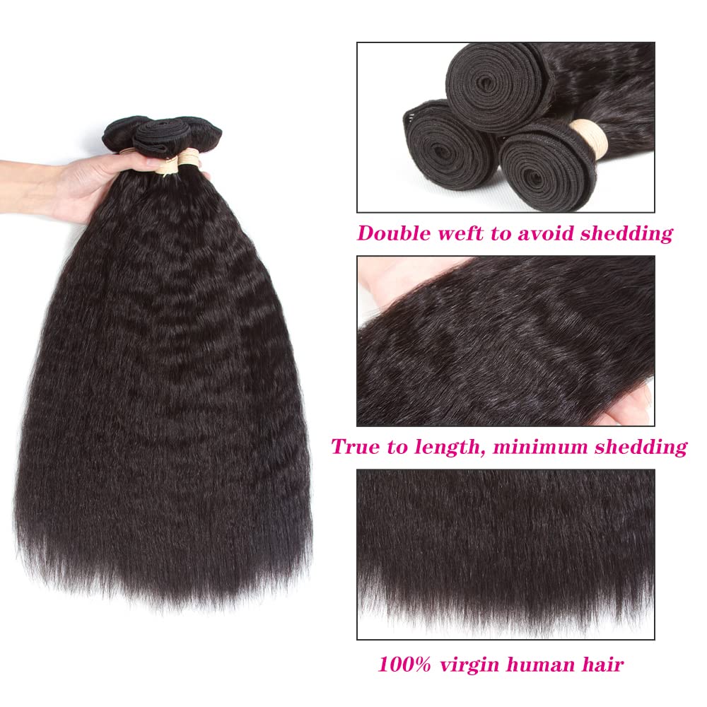 Kerriana: cabello humano virgen de 20–24 pulgadas para look uniforme.
