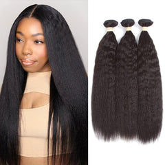 Kerriana mechas Yaki liso de 14 pulgadas para acabado natural