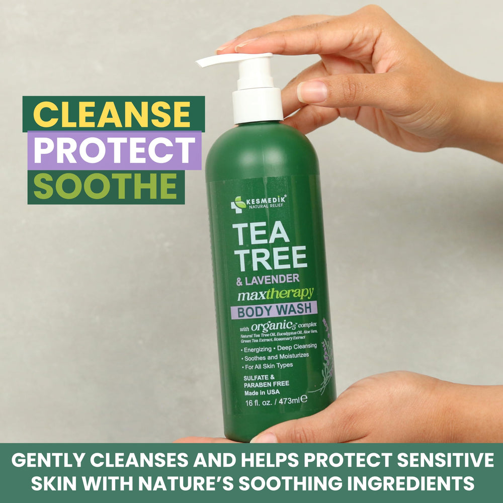 Aceites naturales en Kesmedik gel ducha, hidratacion suave de la piel.