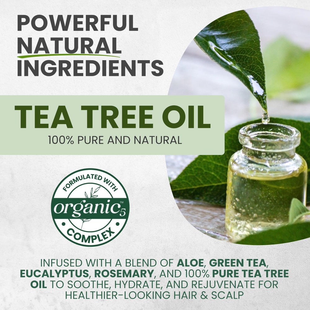 KESMEDIK Tea Tree Shampoo close-up reveals lather and cooling tingling sensation