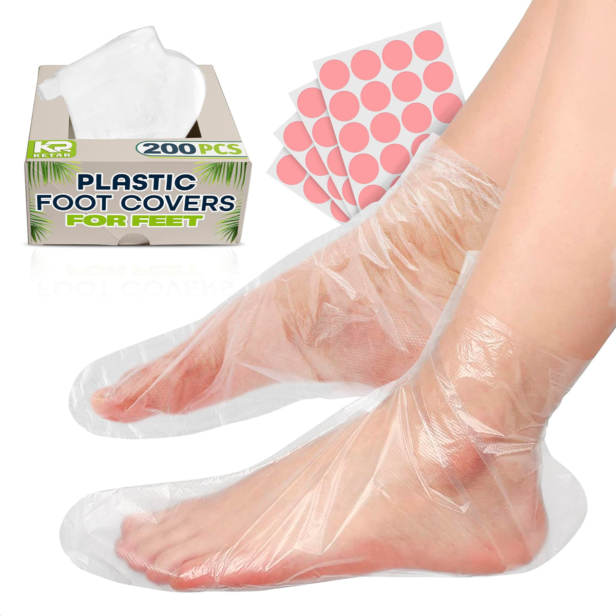 KETAR calcetines-pies hidratación, funda plástica impermeable para pies