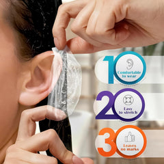 KETAR cubiertas para oídos para ducha ligeras, fáciles de llevar en la bolsa.
