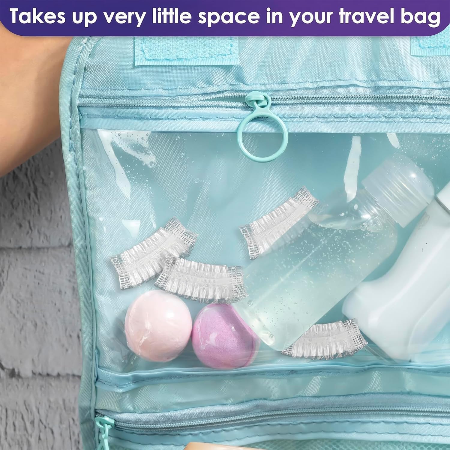 KETAR cubiertas para oídos para ducha para viaje, tamaño compacto para viajar.