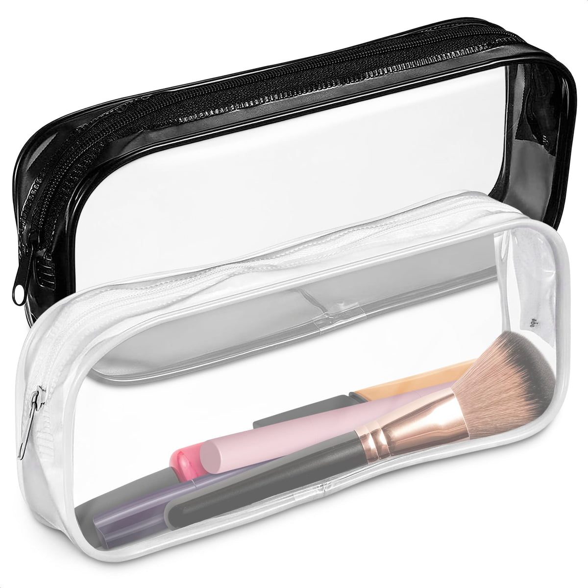 KETAR mini-neceser maquillaje, bolsa transparente con cierre, fácil de localizar objetos.