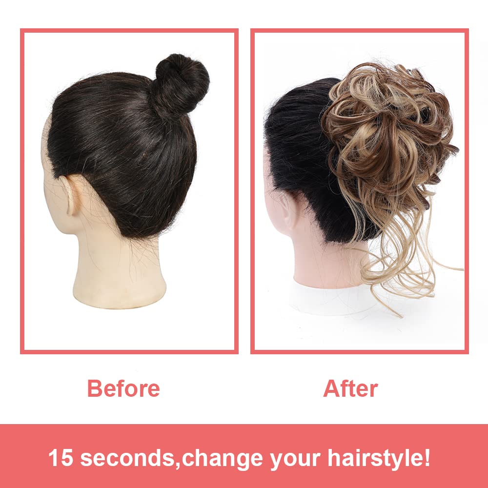KETHBE cabello sintético de alta calidad que imita el aspecto natural y fluye al moverse.