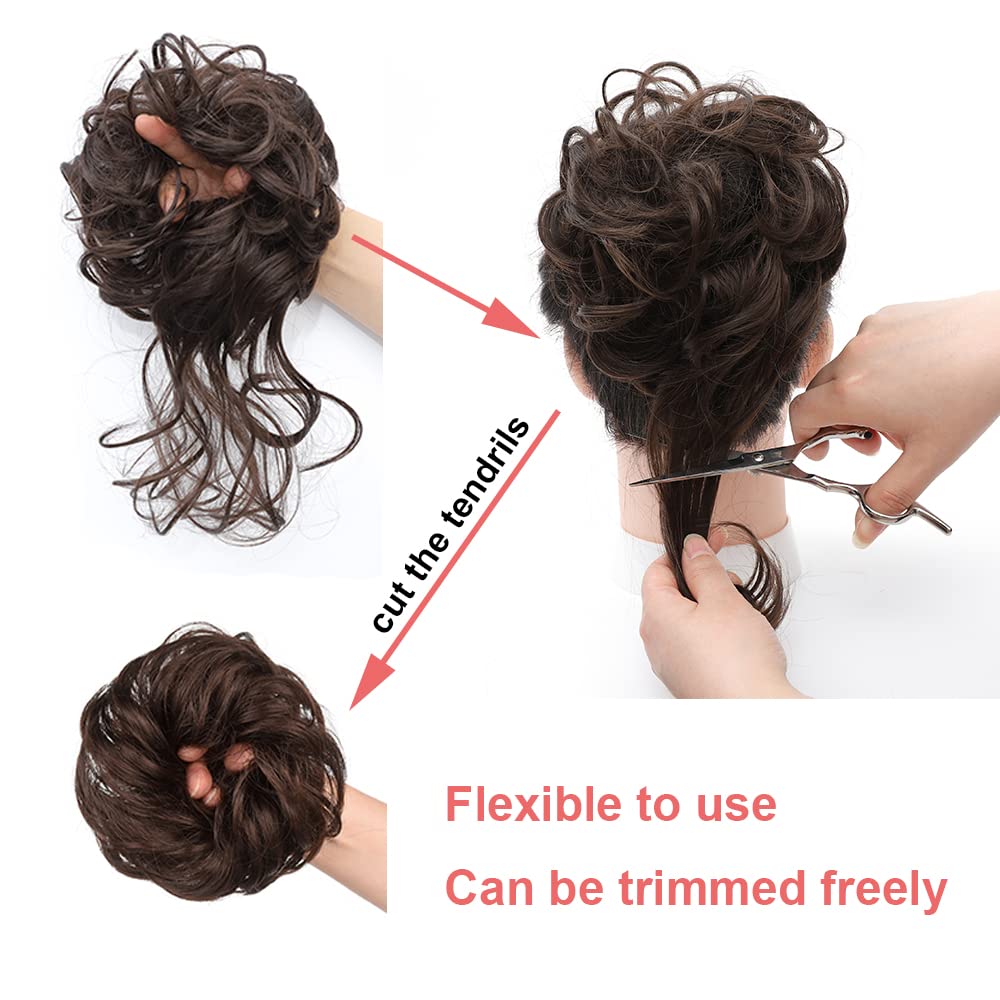 KETHBE six-inch diameter bun for quick everyday styling