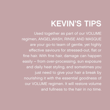 ANGEL.RINSE ofrece color seguro y protección antioxidante.