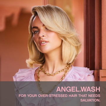 Angel.WASH textura crema: hidratación ligera para cabello fino y dañado.