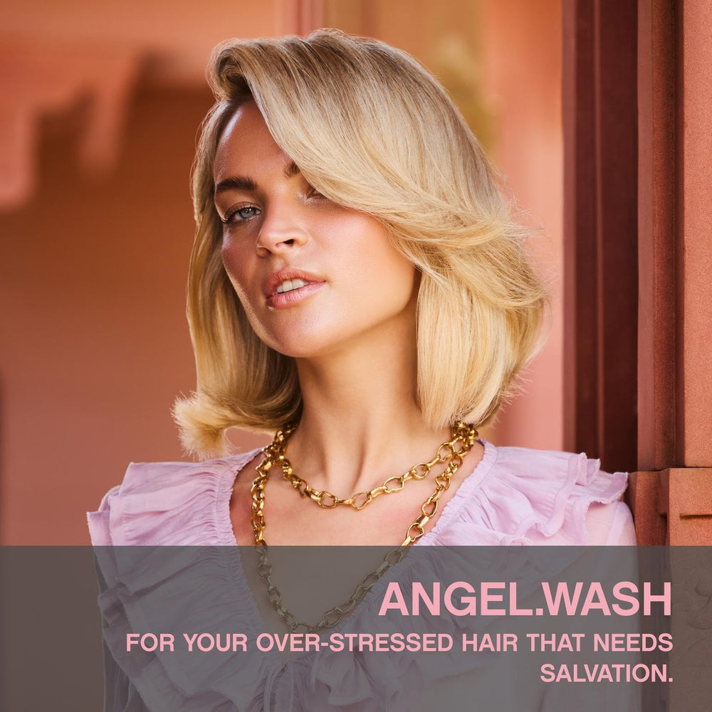 Angel.WASH textura crema: hidratación ligera para cabello fino y dañado.