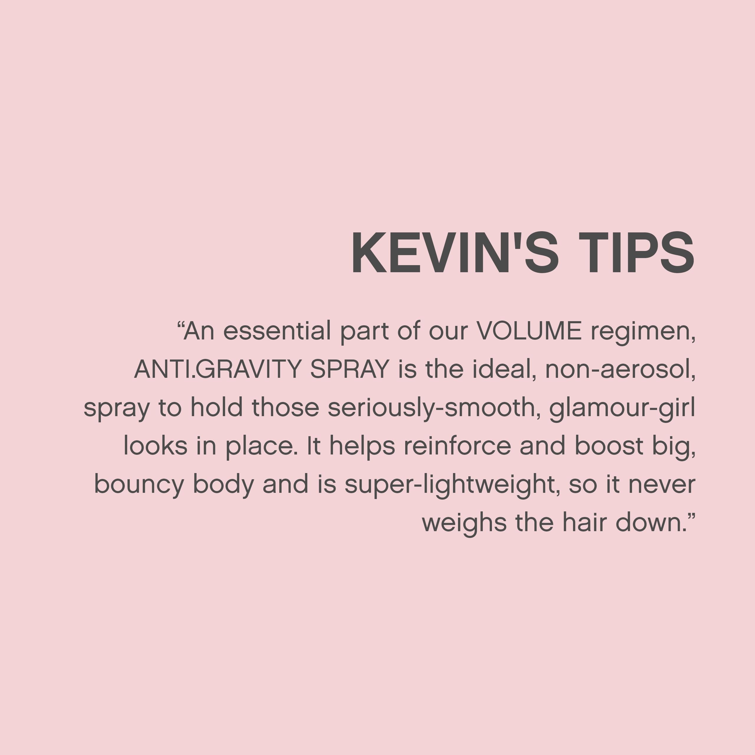 KEVIN.MURPHY Anti.Gravity Spray, libre de crueldad animal y apto para todo tipo de cabello